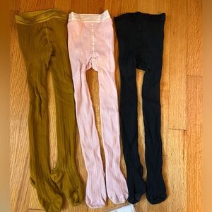 Collegien Size 4 and Size 3/4 black mustard and pink